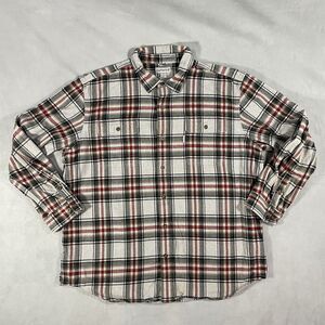 Carhartt Hubbard Flannel Mens Size 2XL Button Up Long Sleeve Shirt Plaid